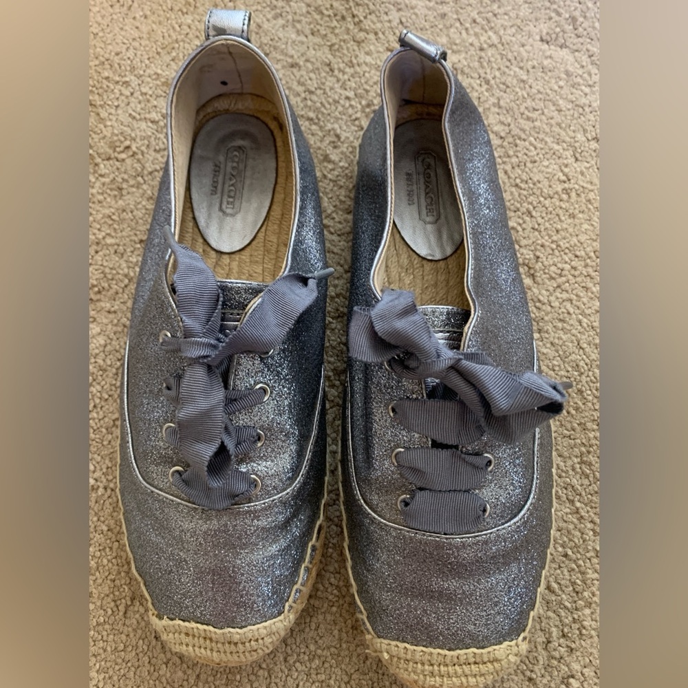 Coach silver sneakers